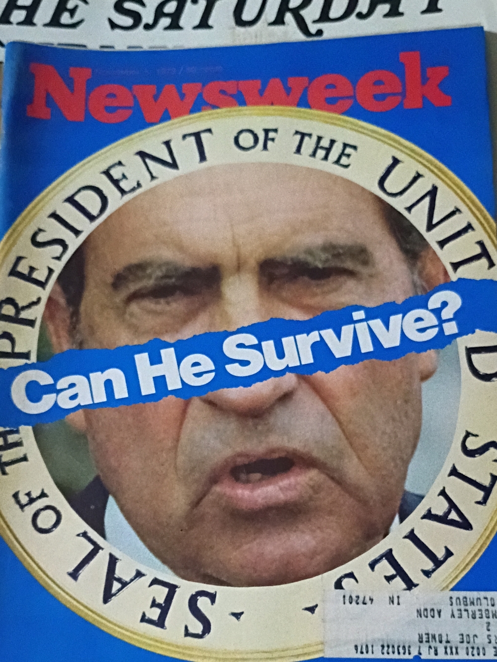 Vintage Newsweek November 5, 1973 – Richard Nixon “Can He Survive?” Watergate